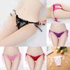 Сексуальные прозрачные стринги женские кружевные трусики с открытым вырезом нижнее белье