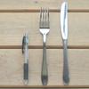 Nagao Steak Knife and Steak Fork Stainless Made in Japan Tsubame-Sanjo Set, 18-0 Steel,