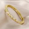 Traditional Flower Crystal Bangle Colorful Women's Hand Bracelet Vintage Cloisonne Bangle  Ladies