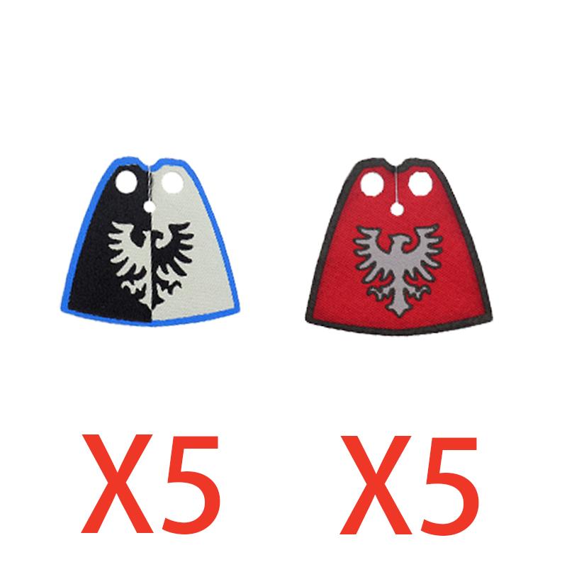 MOC Medieval Building Blocks Soldier Figures Weapons Accessories Armor Shield Flag Transport Ox Horse Mini Brick Toy Gift X010