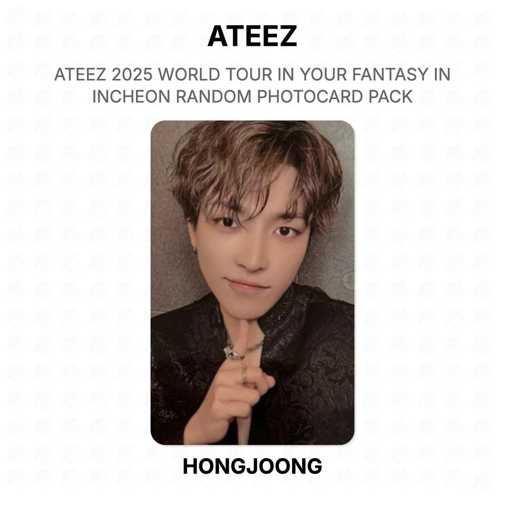 ATEEZ 2025 МИРОВОЙ ТУР В ВАШЕЙ ФАНТАЗИИ В ИНЧХОНЕ СЛУЧАЙНЫЙ ПАКЕТ ФОТОКАРТОЧЕК Официальная фотокарточка