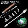 Mayitr 1 комплект, новая USB-перезаряжаемая точечная дрель, ручка для алмазной живописи, ручка со светодиодным освещением «сделай сам»