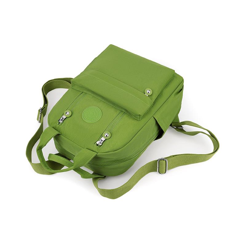 Однотонный женский рюкзак большой вместимости из нейлона