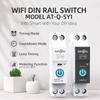 TUYA с измерением WIFI умный автоматический выключатель 1P 63A DIN-рейка для умного дома беспроводной пульт дистанционного управления с помощью приложения TONGOU