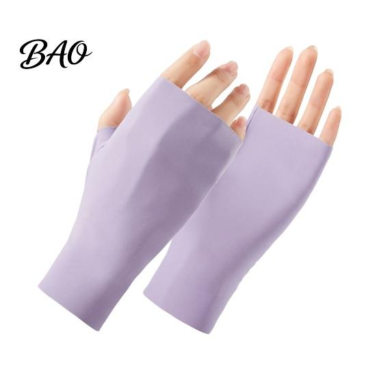 Lightweight UV Gloves Protection Gloves, Ultra Thin Fingerless Sun Ice Silk Cooling Summer for Women Driving Commuting UPF50