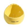 Ceramic Feeder for Birds Egg Shell Bowl Parrot Bowl Bird Feeder Pet Food Bowl Sun Protection Leak Proof and Drinking Water