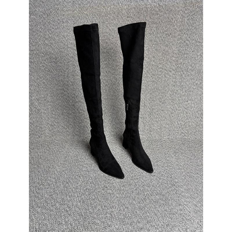 Legs Long Khaki Pointed Head High Heel Elastic Skinny Boots Over Knee Boots Skinny Leg Boots Over Knee
