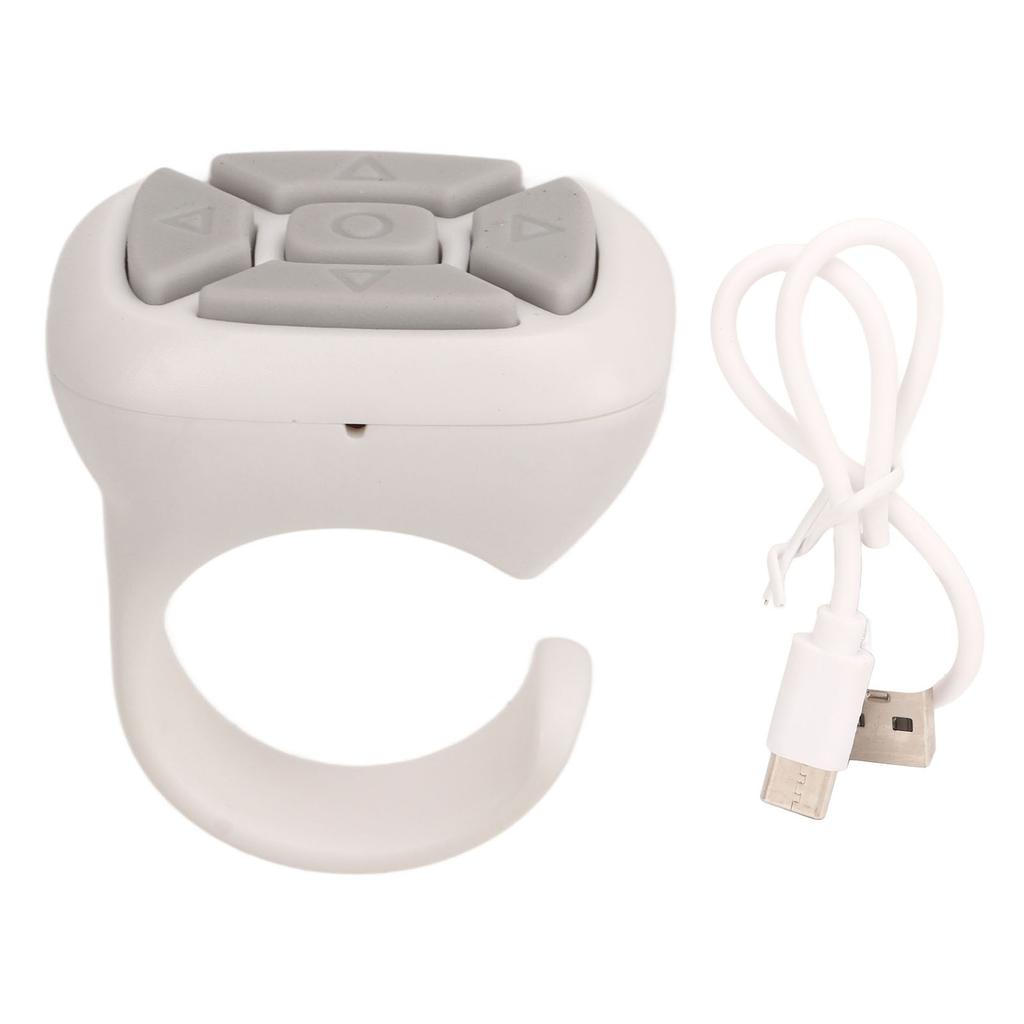 Bluetooth Remote Control Ring USB Rechargeable App Page Turner for Tik Tok for Kindle Cell Phone