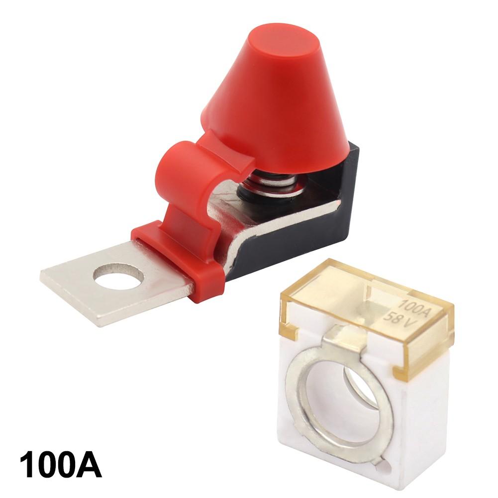Держатель предохранителя для аккумулятора 100А 150А 200А 250А 300А 58В постоянного тока Защита цепи