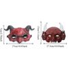 PU Leather Goat Horn Mask Cattle Cosplay Masquerade Halloween Mask Demon Half Face Cover Cosplay Masquerade Unisex