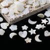 10pcs Natural Pearl Shell Pendant Heart Star Shaped Artificial Pearl Shell Charms for DIY Necklaces Jewelry Making Accessories