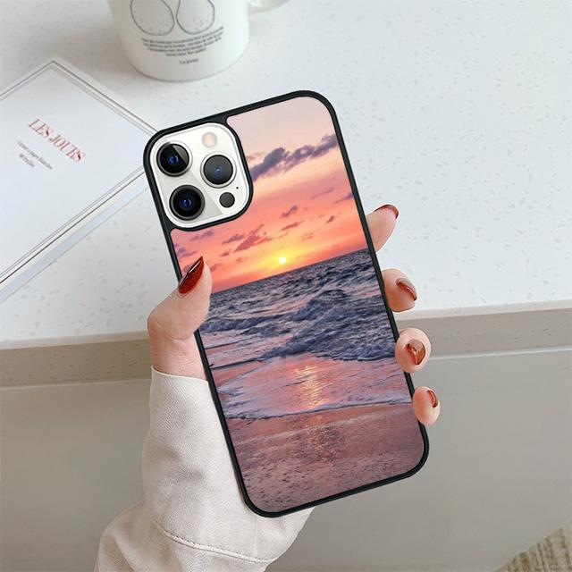 Летний закат на пляже, море, чехол для телефона для iPhone 17 Air 14 15 16 13 12, чехол для Apple 14 15 16 Pro Max Plus