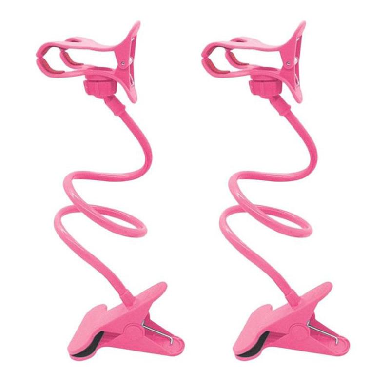 1/2 шт. Гибкий универсальный ленивый держатель для мобильного телефона, портативный регулируемый на 360° клип-зажим на гусиной шее, настольный держатель-клип для кровати