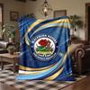 Blackburn Rovers Football Print Flannel Blanket Soft Warm Sofa Bed Throw Blanket For Home Office Bedroom