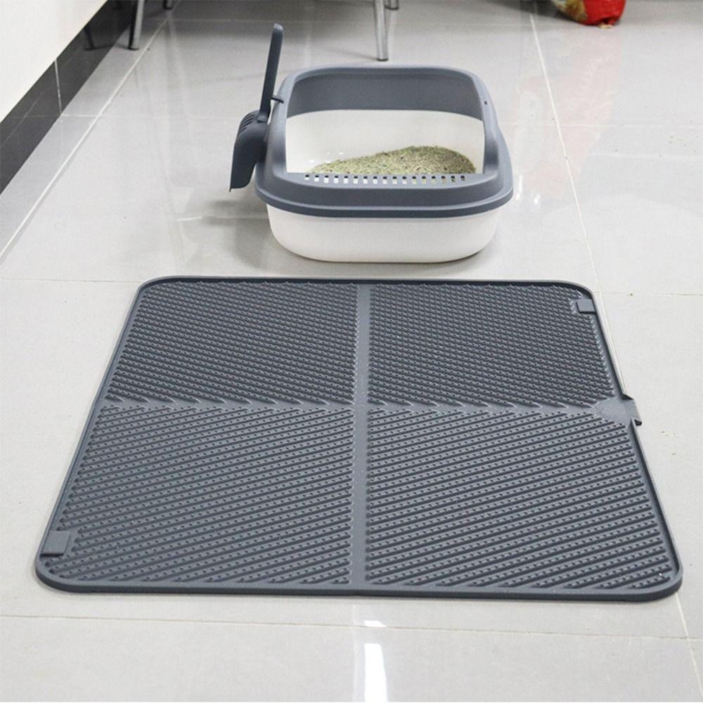 Silicone Cat Scratch Pad Anti-Spread Pet Cleaning Mat Pet Supplies Cat Litter Pad  Pets