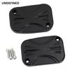 Motorcycle CNC Brake Reservoir Master Cylinder Cover F&R For Harley Touring Road King Street Electra Glide Ultra V-Rod Night Rod