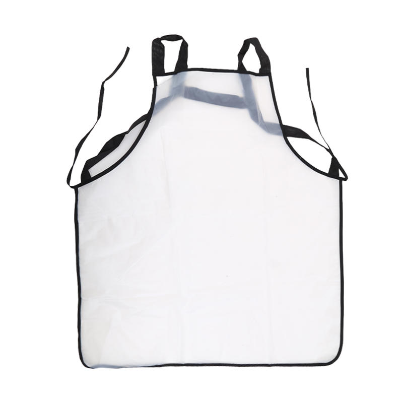 Водонепроницаемый рабочий фартук прозрачный черный белый маслостойкий кухонный фартук чистящие средства милый мультяшный мишка грязеотталкивающий фартук из ТПУ