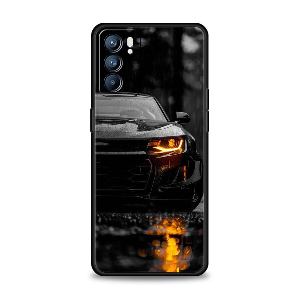 Супер Авто Спортивный Чехол для Телефона для Oppo Reno8 Reno7 Reno6 Pro A54 5G Find X6 X5 A53 A52 A9 A15 A95 A17 A16 A76 A74 A57 A31 Обложка
