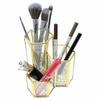 Nordic Style Makeup Brush Holder, Dressing Table Organizer, and Stationery Pen Holder Glass Storage.