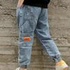 Autumn Winter Boys Jeans 4-13 Years Old Kids Jeans Pants Baby Boys Jean Kids Plus Velvet