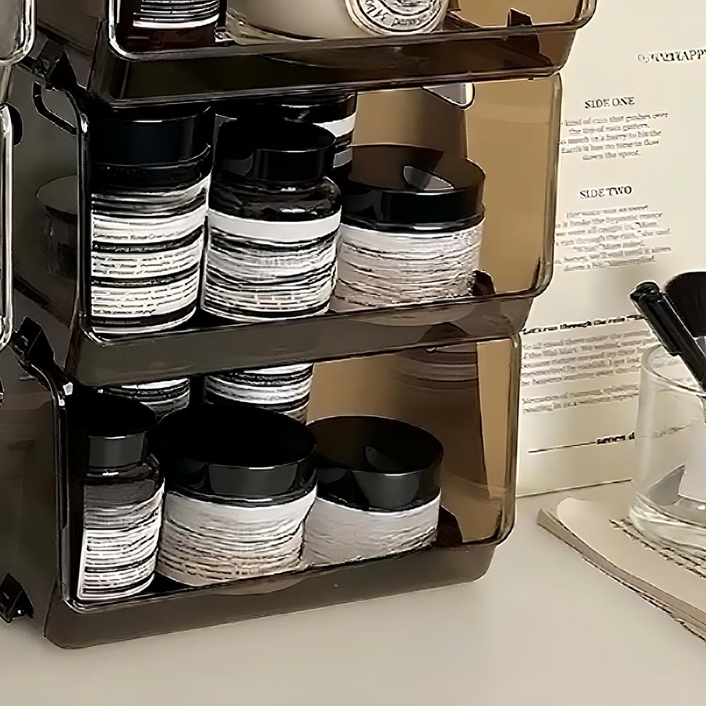 2 шт. настольный прозрачный органайзер, органайзер для кружек и чашек чая, органайзер для кофе и закусок и полка для средств по уходу за кожей