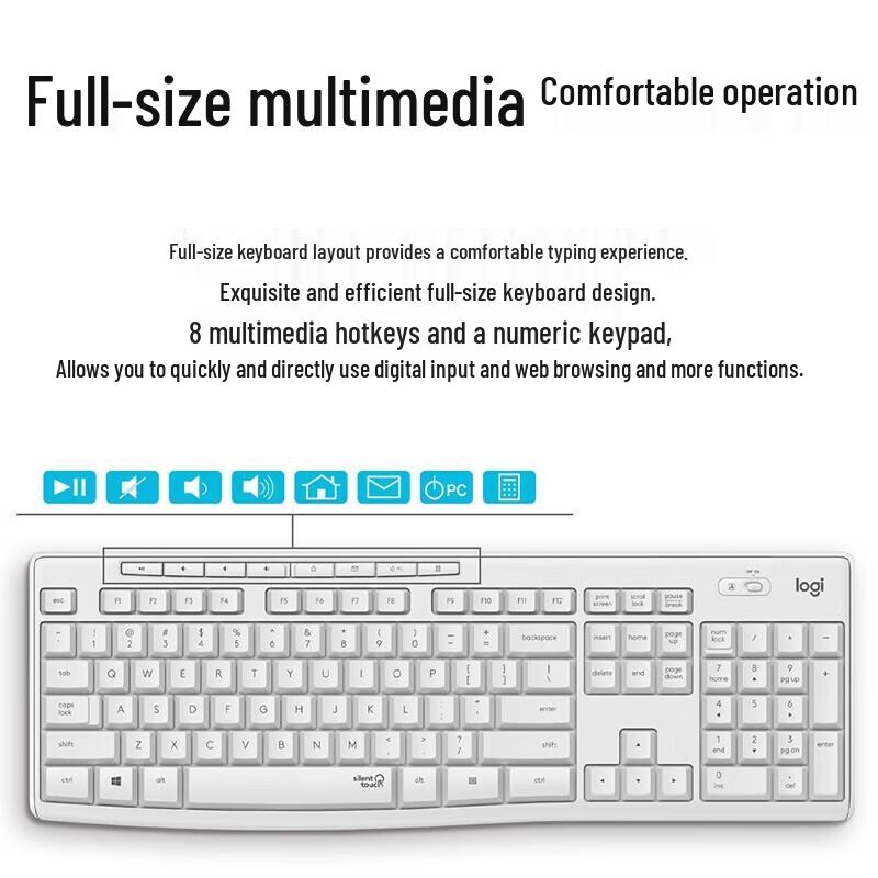 Logitech MK295 Silent Wireless Keyboard and Mouse Combo
