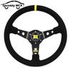 Universal 14inch Concave Racing Sports Steering Wheel Car Rally JDM Drifting Steering Wheel