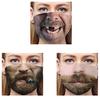 Unisex 3D Funny Face Printed Masks Windproof Adjustable Mouth Mask Halloween
