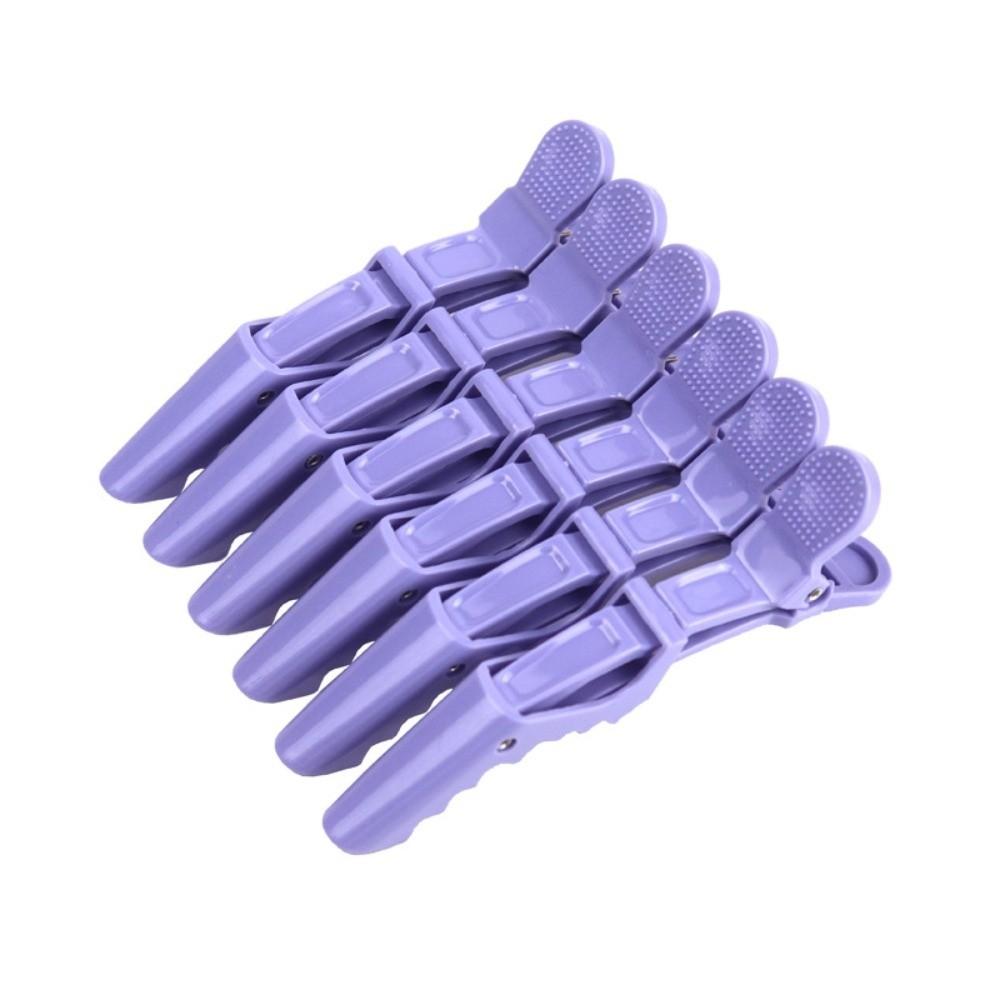 6Pcs Black Alligator Hair Clips Colorful Hairdressing Hair Grip Hair Styling Tools