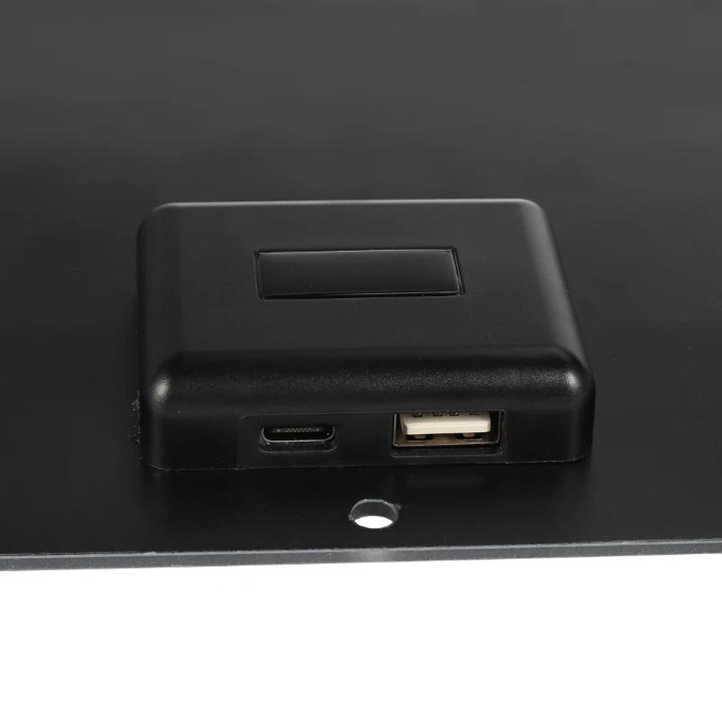 30 Вт Солнечная Панель Портативная Монокристаллическая USB Type-C Выход Наружное Зарядное Устройство Power Bank для Кемпинга Телефона Планшета Камеры Вентиляторов