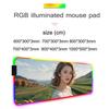 ИИ Женский коврик для мыши RGB Игровой коврик для мыши Большая светодиодная панель Настольный коврик для ПК Светящийся коврик для мыши Большие коврики для клавиатуры Настольный ковер с подсветкой