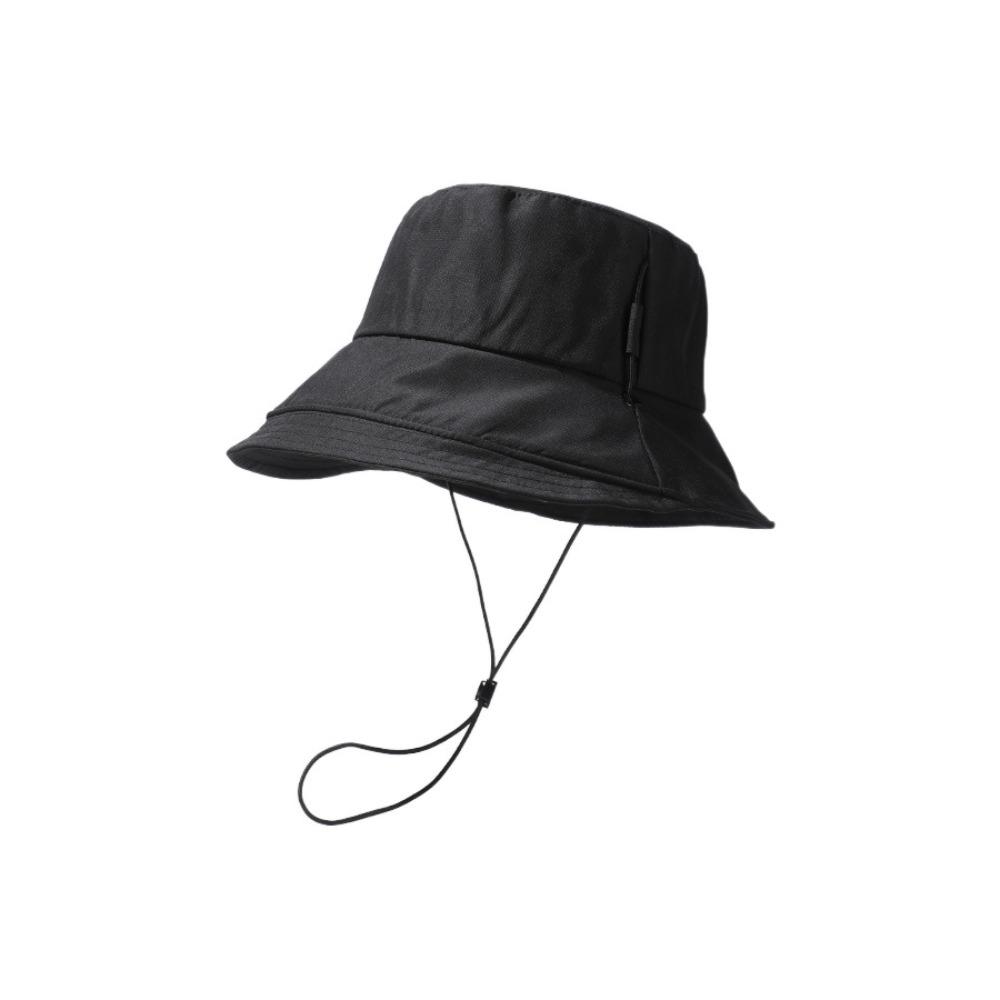 Windproof Rope Quick Drying Fisherman Hat Wide-Brim Foldable Sun Hat Sunshade Bucket Hat Travel