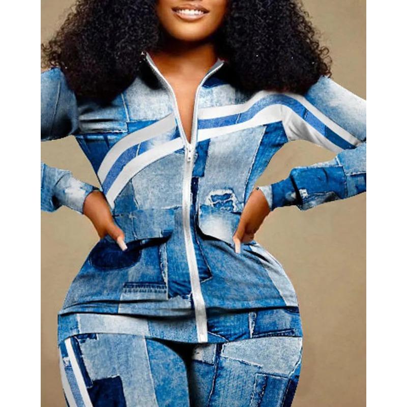 YYFS Женские модные повседневные весенне-осенние брюки-поло с длинными рукавами и брюками, костюмы