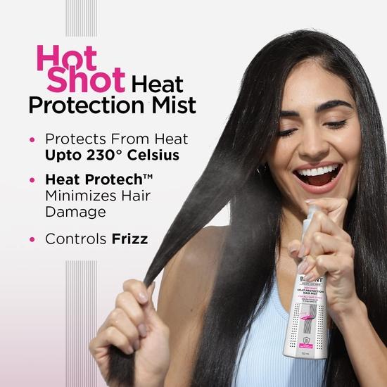 BBlunt Hot Shot Heat Protection Mist 150 мл | Шампунь против выпадения волос с гороховым протеином и кофеином 300 мл