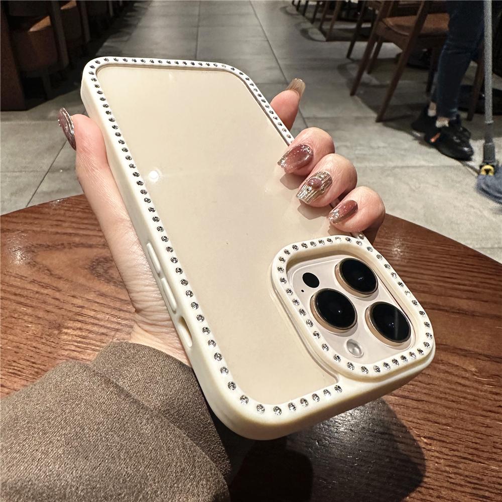 Роскошный Прозрачный Чехол со Стразами и Алмазами для For Iphone 16 15 14 Plus 13 12 11 Pro Max Ударопрочный Гибридный Акриловый Защитный Чехол