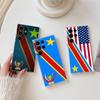 Democratic Republic Congo Flag Phone Case For Samsung S24 S23 Ultra S22 S20 Plus S21 FE Clear Cases Cover Galaxy S24Ultra Fundas
