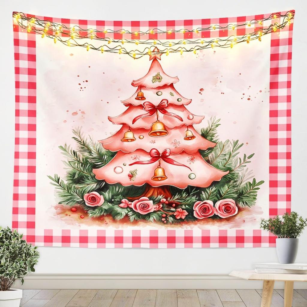 Christmas Santa Claus Wall Hanging Tapestry Snowman Wall Hanging Tree Wall Hanging Gorgeous Christmas Tree Fireplace Gifts