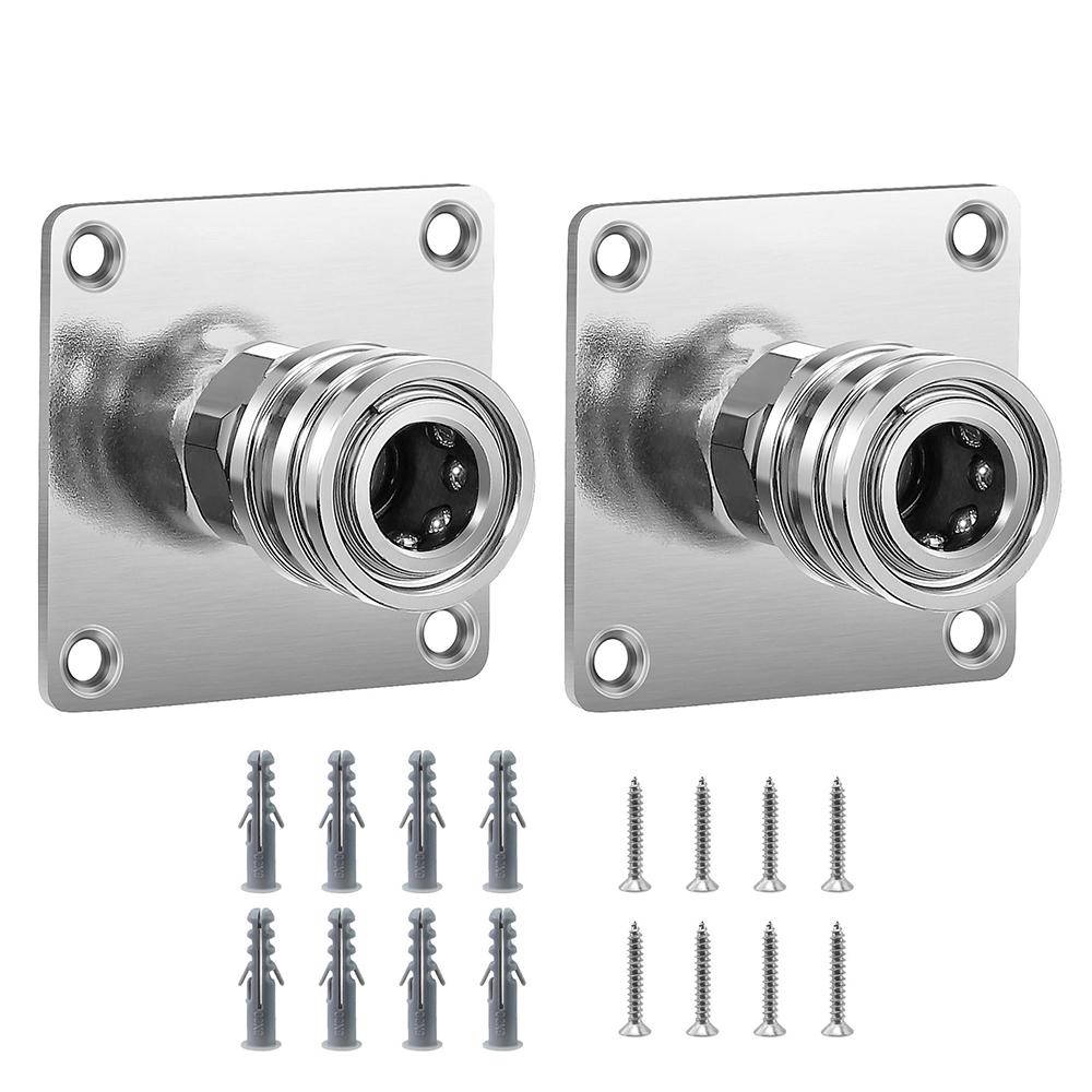 Пистолет для нанесения пены Пистолет-распылитель Быстроразъемное соединение 1/4 дюйма Инструментальный кронштейн Пистолет для мойки высокого давления Стойка для пистолета Настенное крепление Нержавеющая сталь Хранение Дом