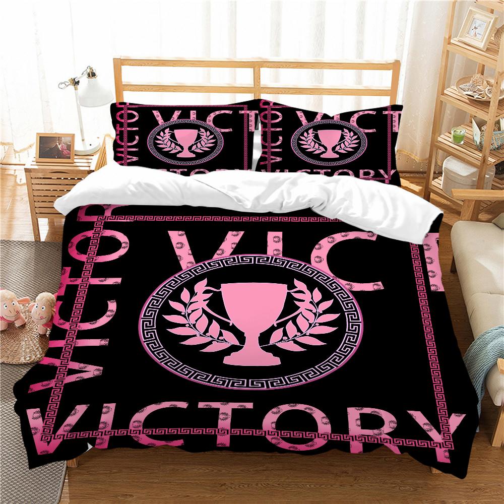 3D Digital Printing Luxury Quilt Cover Pillowcase Single Double Bed Household Textile Microfiber Soft Bedding Set 2/3 Pieces Gift