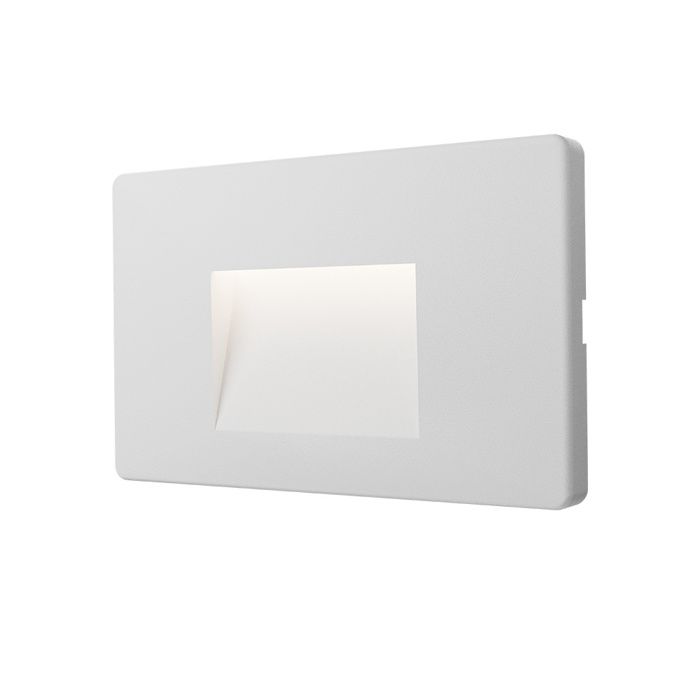 Spot LED mural VEKTAB3 carré blanc 3W 3000K IP65