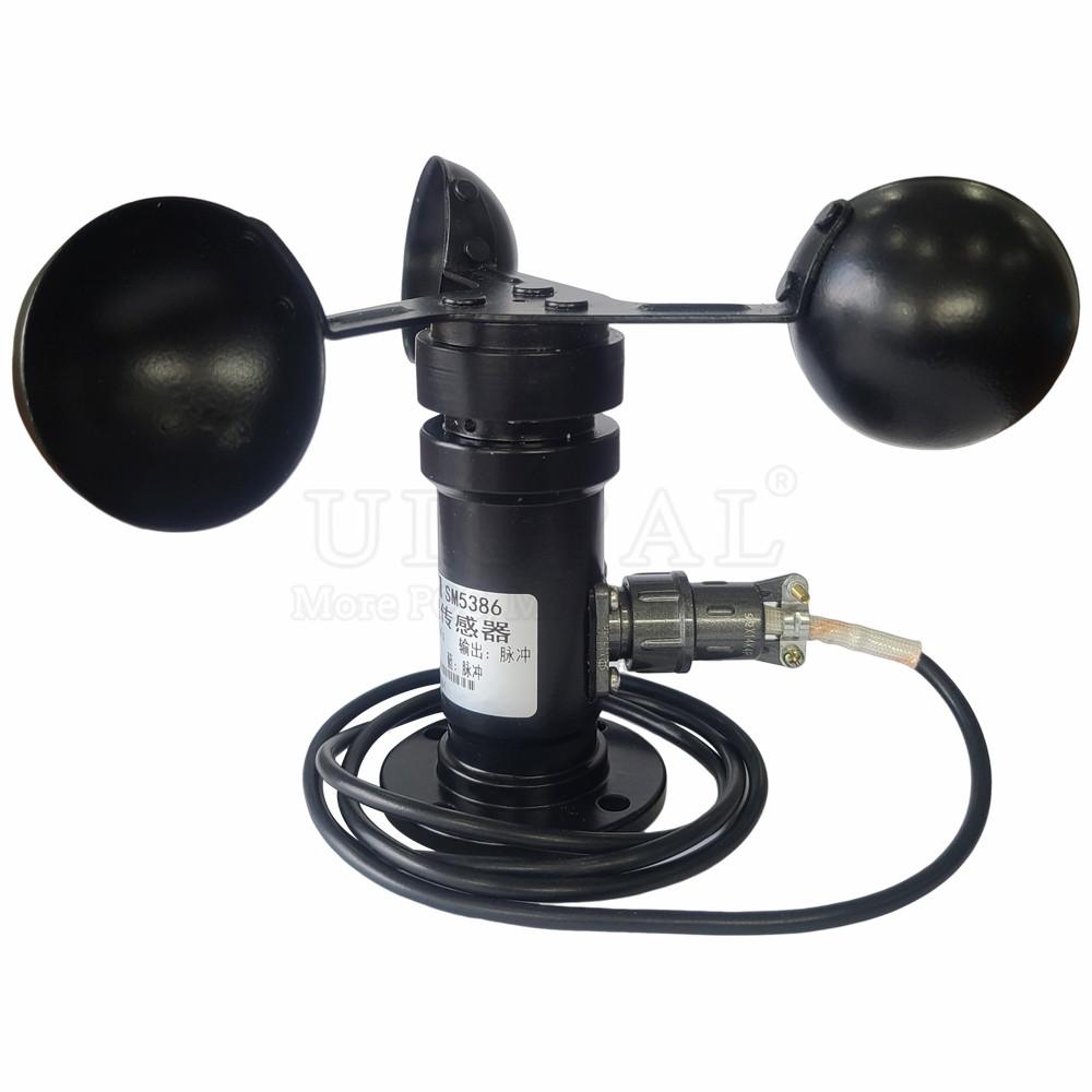 0-30m/s Aluminium Alloy Wind Speed Sensor Weather Station Detector 3 Cup Anemometer Sensors Pulse RS485 Output 4-20mA 0-5V 0-10V