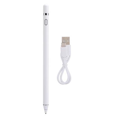 Сенсорный экран Pen Встроенный литиевый аккумулятор емкостный планшет мобильный телефон универсальный(белый )
