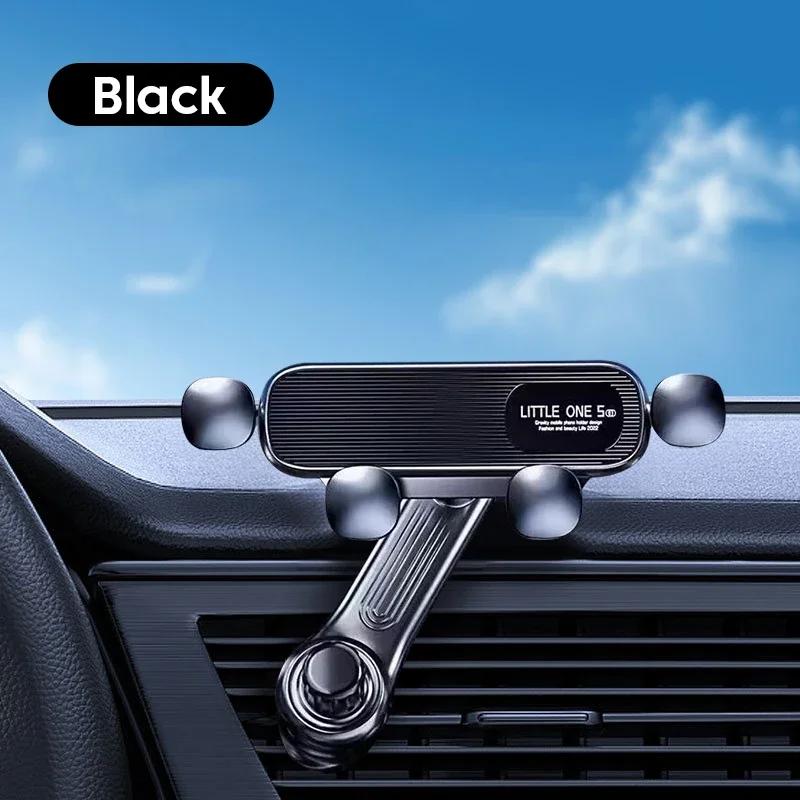 2024 New 360° Rotation Gravity Car Phone Holder Air Vent Clip Navigation Stand Telescopic Air Outlet Phone Support for 4.7-7 Inc