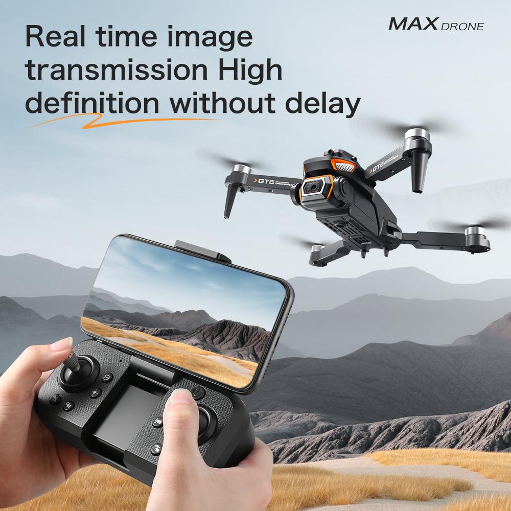 New GT5 MAX Drone Aerial Photography Aircraft 8K ESC Electric Control Camera WIFI FPV Brushless Obstacle Avoidance Quadcopter Toy Gift Children