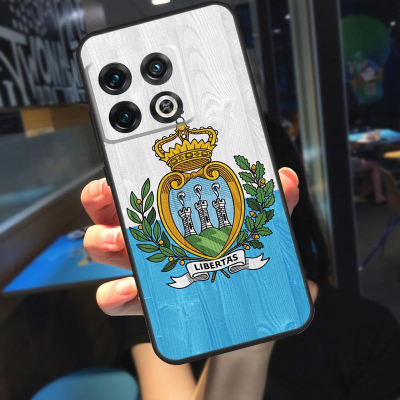 Чехол San Marino Flag для OnePlus 12R 13 R 12 11 9 10 Pro 8T 9RT 10T OnePlus Nord 4 CE 2 3 Lite N20 N30