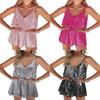 No Brand Sexy Nightclub Mini Skirt With Rhinestone Embellishments For Night Out