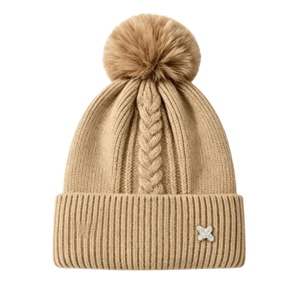 Ear Protection Knitted Cap Warm Pompoms Hat Fashion Winter Hat Outdoor
