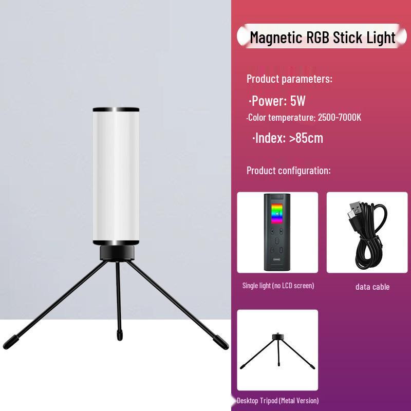 Портативная RGB светодиодная палка для заполняющего света для фотографии