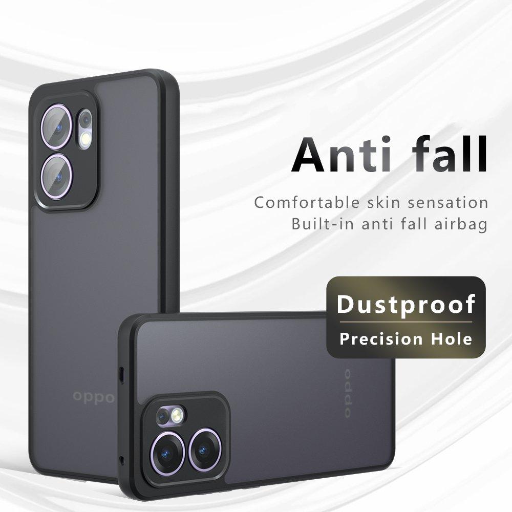 Матовый чехол для OPPO Reno13 F 5G Чехол для Reno 13 F Funda Coque Жесткий Прозрачный ПК Мягкий ТПУ Ударопрочная Накладка Задний Бампер Reno13 F