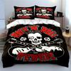 Rock 'N' Roll Rebels Skull Design Set Bedding set (1 duvet cover, 2 pillowcases, duvet not included)